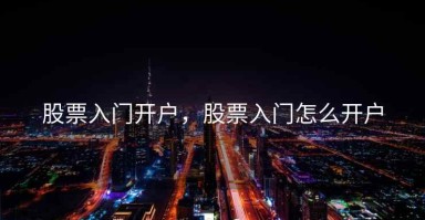 股票入门开户，股票入门怎么开户