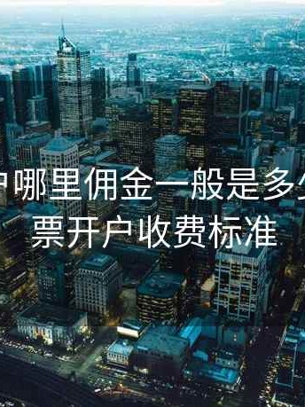 股票开户哪里佣金一般是多少钱，股票开户收费标准