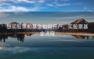 想买股票和基金如何开户，买股票基金流程