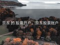 京东 的 股票开户，京东股票账户