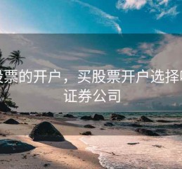 买股票的开户，买股票开户选择哪个证券公司