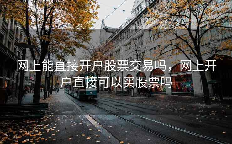 网上能直接开户股票交易吗，网上开户直接可以买股票吗