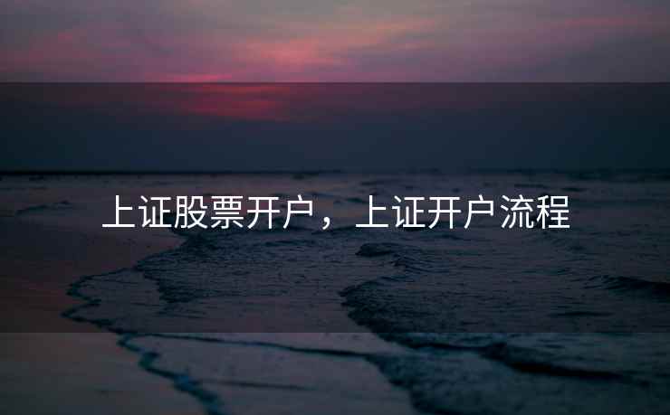 上证股票开户,上证开户流程 上证股票开户,上证开户流程
