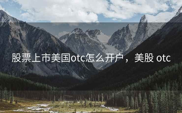 股票上市美国otc怎么开户，美股 otc