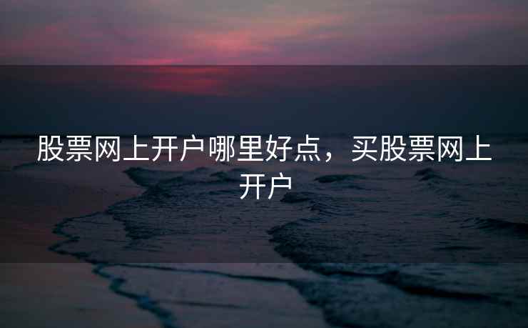 股票网上开户哪里好点,买股票网上开户 股票网上开户哪里好点,买股票网上开户